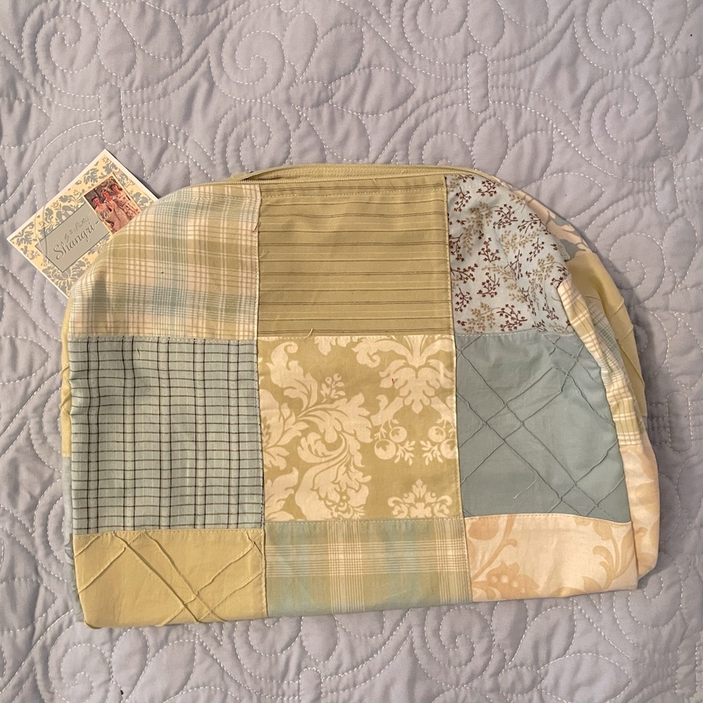 NEW Quilted Shangri-La large cosmetic bag
